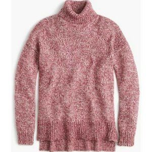 J Crew Sweater Italian Wool Blend Turtleneck Knit